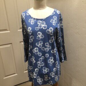 FUN! Gudrun Sjoden Top, Blouse, Tunic w/Fruit Slice Pattern!